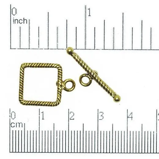 Charm Necklaces Square 145mm Bar 25mm Toggle Clasp Gold or Pewter Charm sold by the Piece CBS2434 Continental Beads Charm Necklaces Square 145mm Bar 25mm Toggle Clasp Gold or Pewter Charm sold by the Piece CBS2434 Continental Beads