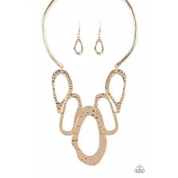 Paparazzi Prime Prowess Gold Necklace A Finishing Touch Jewelry Necklaces