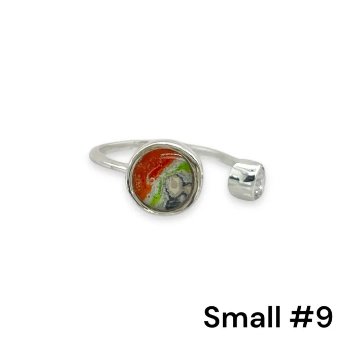 Rings Detroit Graffiti Alexandra Open Ring Silver Small