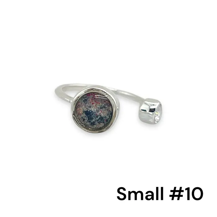 Rings Detroit Graffiti Alexandra Open Ring Silver Small