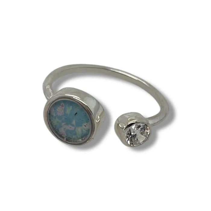 Rings Detroit Graffiti Alexandra Open Ring Silver Small