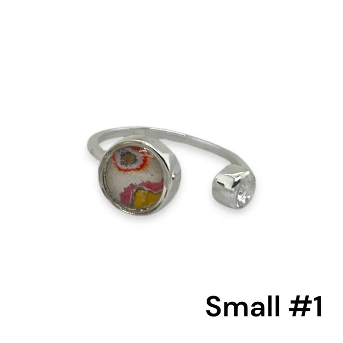 Rings Detroit Graffiti Alexandra Open Ring Silver Small
