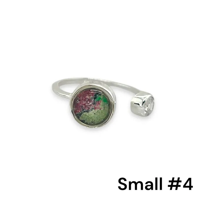 Rings Detroit Graffiti Alexandra Open Ring Silver Small