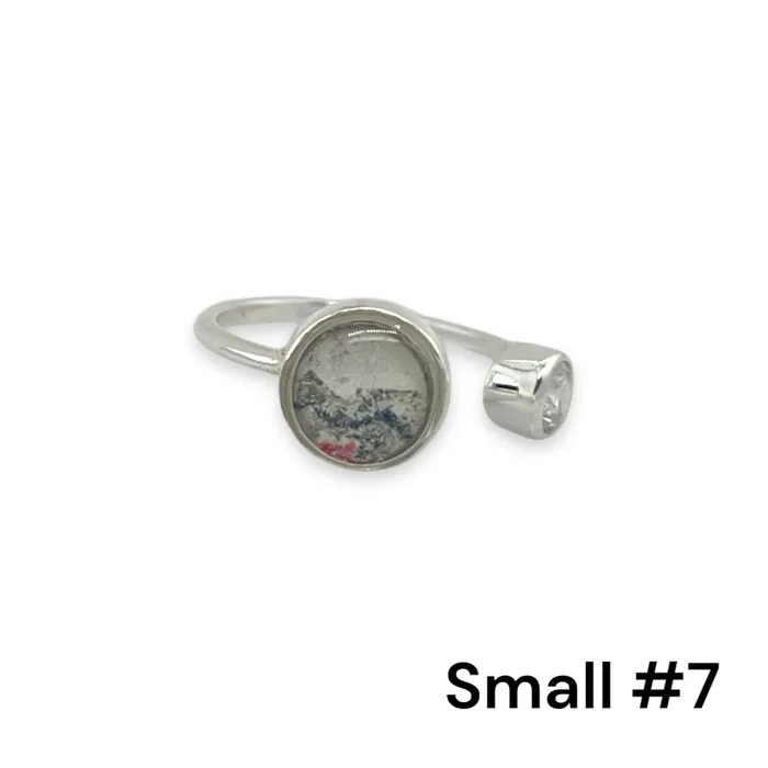 Rings Detroit Graffiti Alexandra Open Ring Silver Small