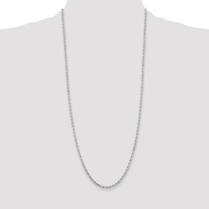 10k White Gold 325 mm Diamondcut Rope Chain 1299 grams Qgold Rings 10k White Gold 325 mm Diamondcut Rope Chain 1299 grams Qgold Rings