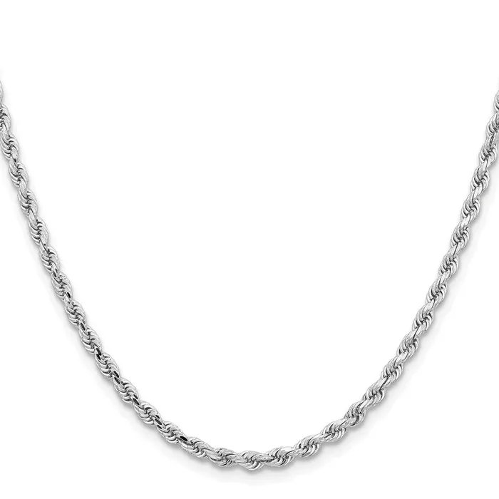 10k White Gold 325 mm Diamondcut Rope Chain 1299 grams Qgold Rings 10k White Gold 325 mm Diamondcut Rope Chain 1299 grams Qgold Rings