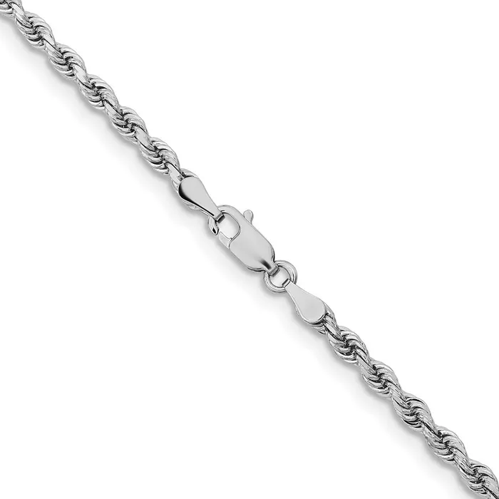 10k White Gold 325 mm Diamondcut Rope Chain 1299 grams Qgold Rings 10k White Gold 325 mm Diamondcut Rope Chain 1299 grams Qgold Rings
