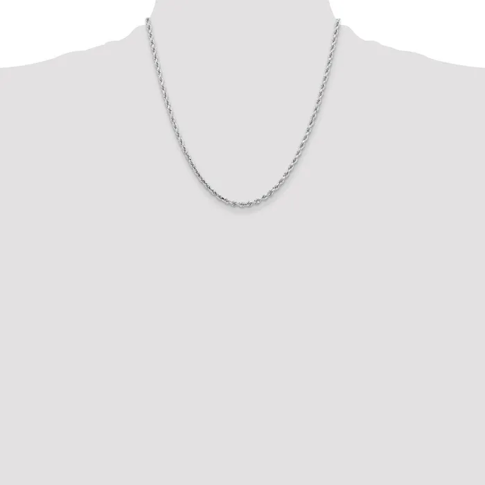 10k White Gold 325 mm Diamondcut Rope Chain 1299 grams Qgold Rings 10k White Gold 325 mm Diamondcut Rope Chain 1299 grams Qgold Rings