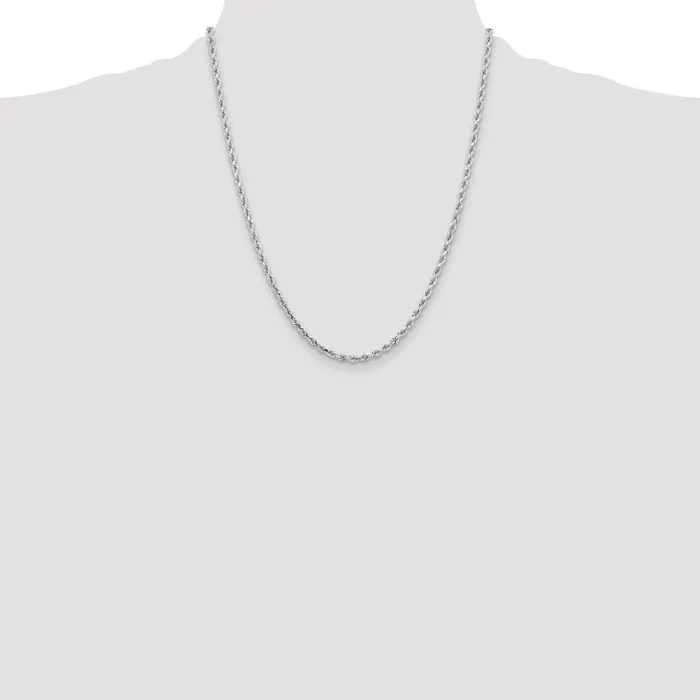 10k White Gold 325 mm Diamondcut Rope Chain 1299 grams Qgold Rings 10k White Gold 325 mm Diamondcut Rope Chain 1299 grams Qgold Rings