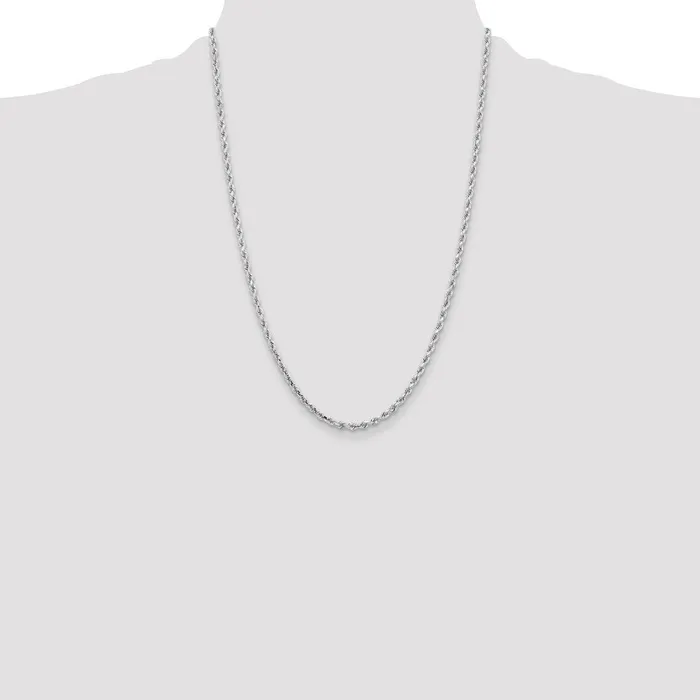 10k White Gold 325 mm Diamondcut Rope Chain 1299 grams Qgold Rings 10k White Gold 325 mm Diamondcut Rope Chain 1299 grams Qgold Rings