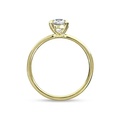BELLA ENGAGEMENT RING WITH EXCELLENT CUT 084CT DIAMOND Penwarden Fine Jewellery Rings