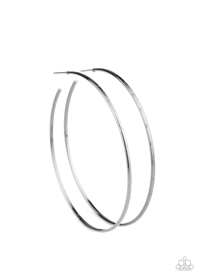 Earrings Paparazzi Accessories Very Curvaceous Black Gun Metal Wire Hoop Earrings Paparazzi Earrings Paparazzi Accessories Very Curvaceous Black Gun Metal Wire Hoop Earrings Paparazzi