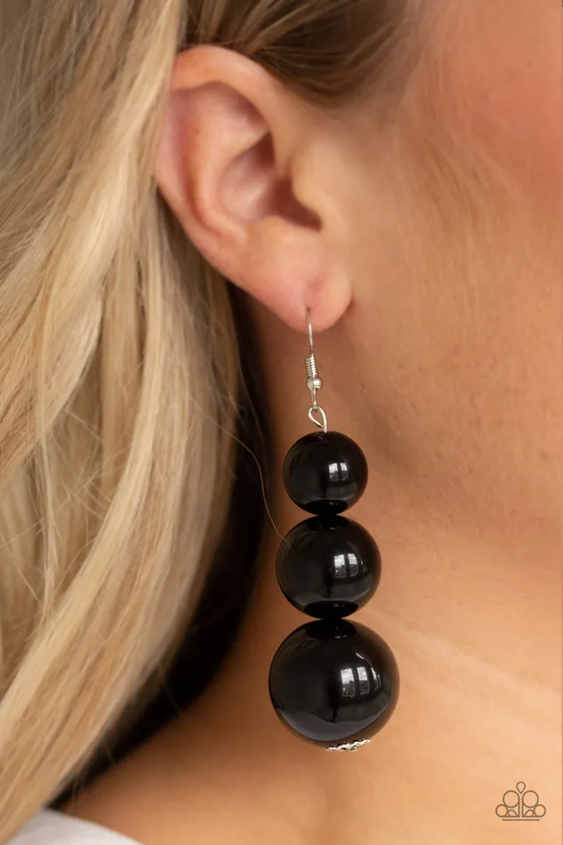 Material World Paparazzi Black Large Bead Earrings Paparazzi Accessories Earrings Material World Paparazzi Black Large Bead Earrings Paparazzi Accessories Earrings