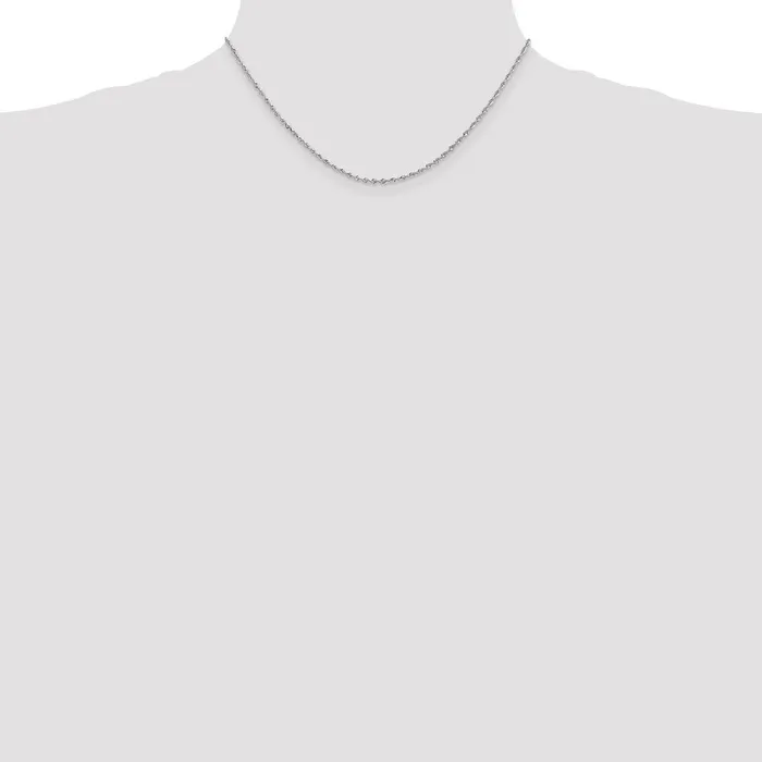 Necklaces 10k White Gold 185 mm DC Quadruple Rope Chain 327 grams Qgold Necklaces 10k White Gold 185 mm DC Quadruple Rope Chain 327 grams Qgold