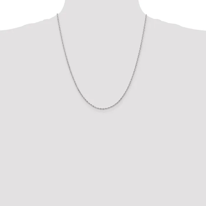 Necklaces 10k White Gold 185 mm DC Quadruple Rope Chain 327 grams Qgold Necklaces 10k White Gold 185 mm DC Quadruple Rope Chain 327 grams Qgold