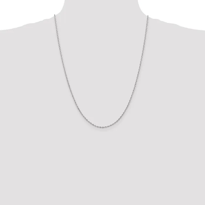 Necklaces 10k White Gold 185 mm DC Quadruple Rope Chain 327 grams Qgold Necklaces 10k White Gold 185 mm DC Quadruple Rope Chain 327 grams Qgold