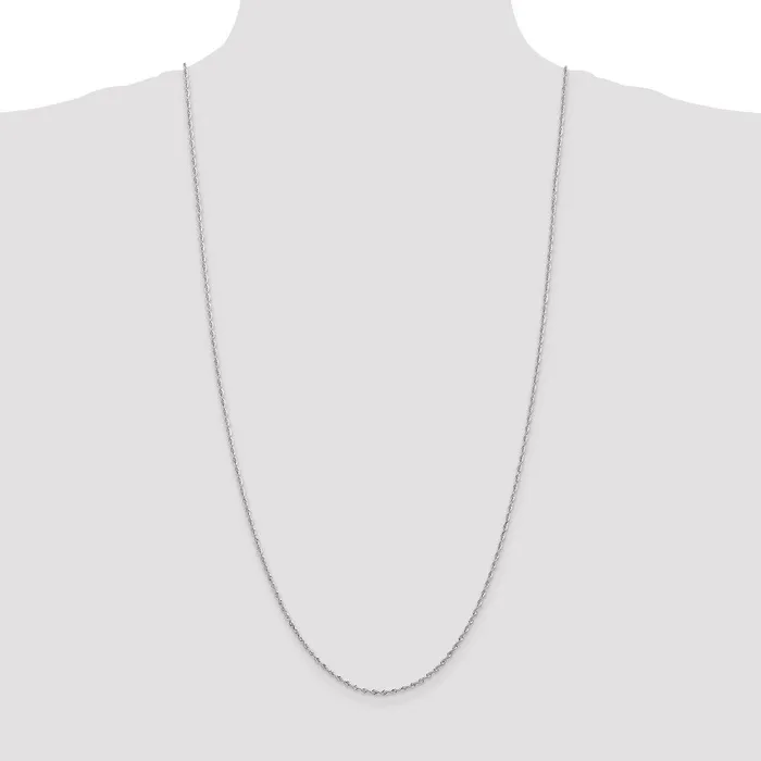 Necklaces 10k White Gold 185 mm DC Quadruple Rope Chain 327 grams Qgold Necklaces 10k White Gold 185 mm DC Quadruple Rope Chain 327 grams Qgold