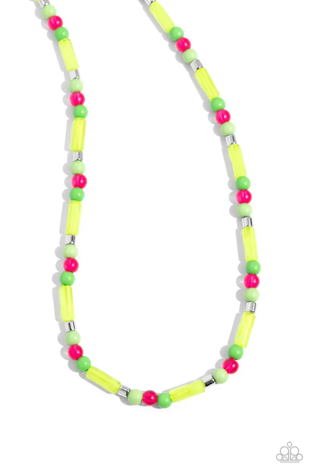 Necklaces Paparazzi Accessories Beaded Beginner Green Pink Bead Short Necklace Paparazzi Necklaces Paparazzi Accessories Beaded Beginner Green Pink Bead Short Necklace Paparazzi