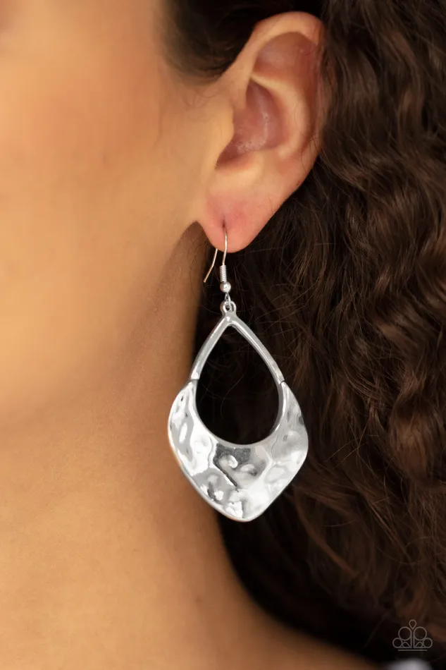 Paparazzi Accessories Earrings Dig Your Heels In Paparazzi Silver Hammered Teardrop Earrings Paparazzi Accessories Earrings Dig Your Heels In Paparazzi Silver Hammered Teardrop Earrings