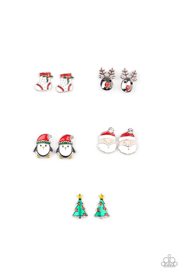 Paparazzi Accessories Earrings Starlet Shimmer Christmas Earrings Reindeer Stocking Penguin Santa Tree Paparazzi Accessories Earrings Starlet Shimmer Christmas Earrings Reindeer Stocking Penguin Santa Tree