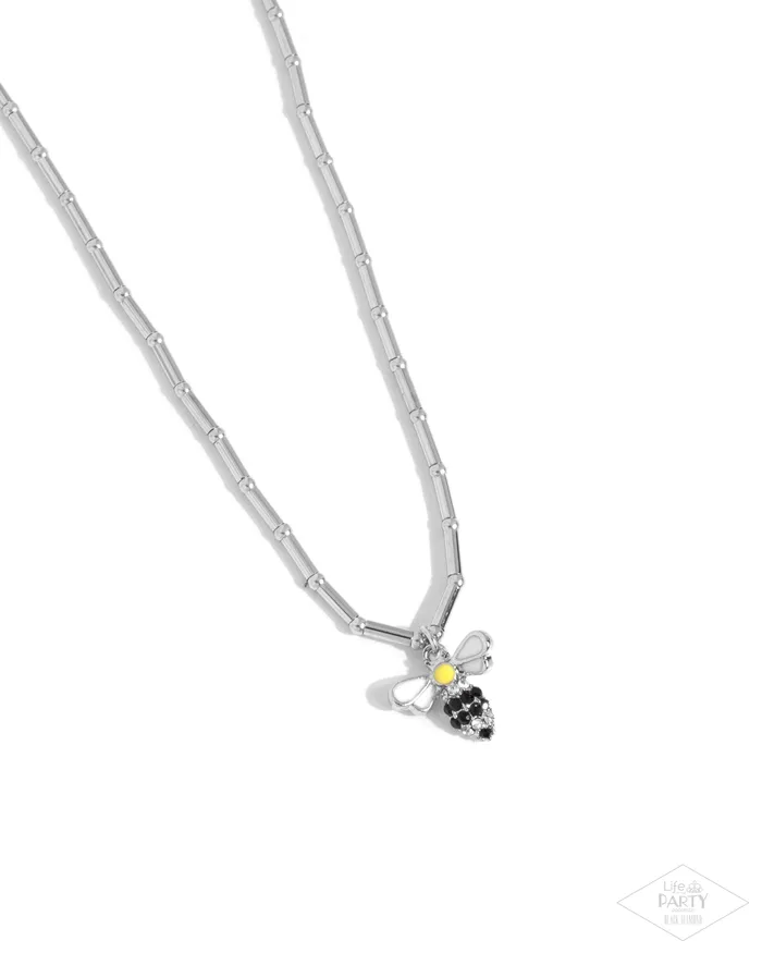 Paparazzi Accessories Necklaces Bees Knees Yellow Bee Charm Silver Necklace Paparazzi Mandys 2024 Black Diamond Encore Paparazzi Accessories Necklaces Bees Knees Yellow Bee Charm Silver Necklace Paparazzi Mandys 2024 Black Diamond Encore