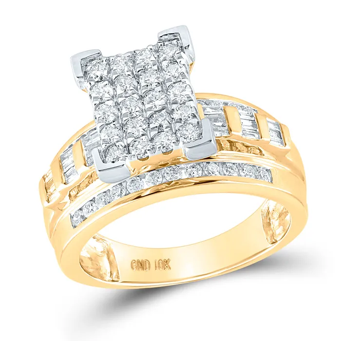 Rings GND 10Kt Yellow Gold 1 CtwDia Cindy Ring S6 526 grams