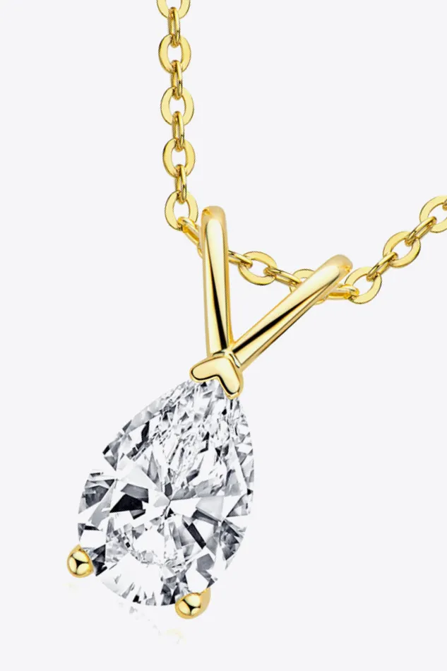 Trendsi Necklaces 15 Carat Moissanite Pendant 925 Sterling Silver Necklace