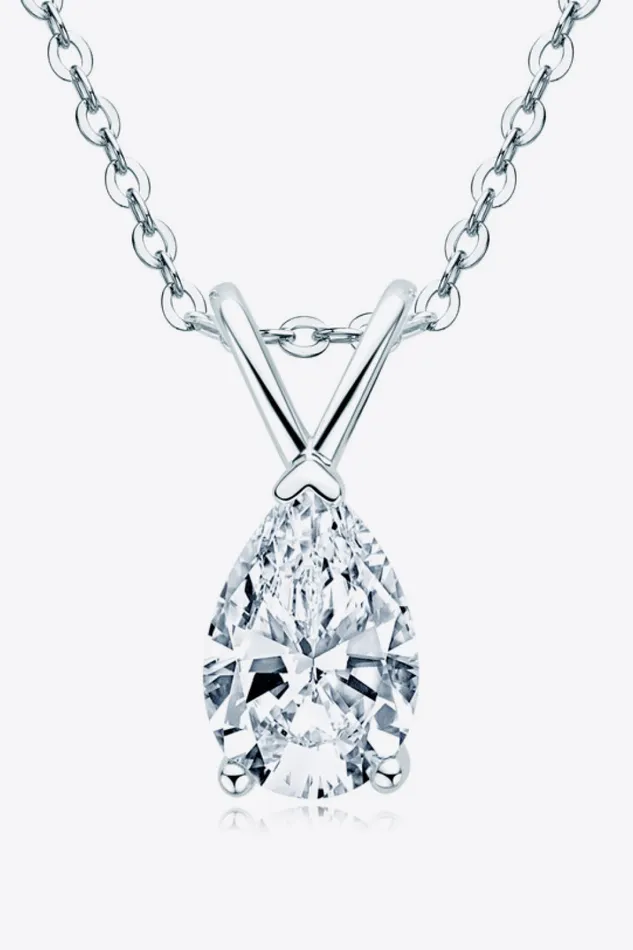 Trendsi Necklaces 15 Carat Moissanite Pendant 925 Sterling Silver Necklace