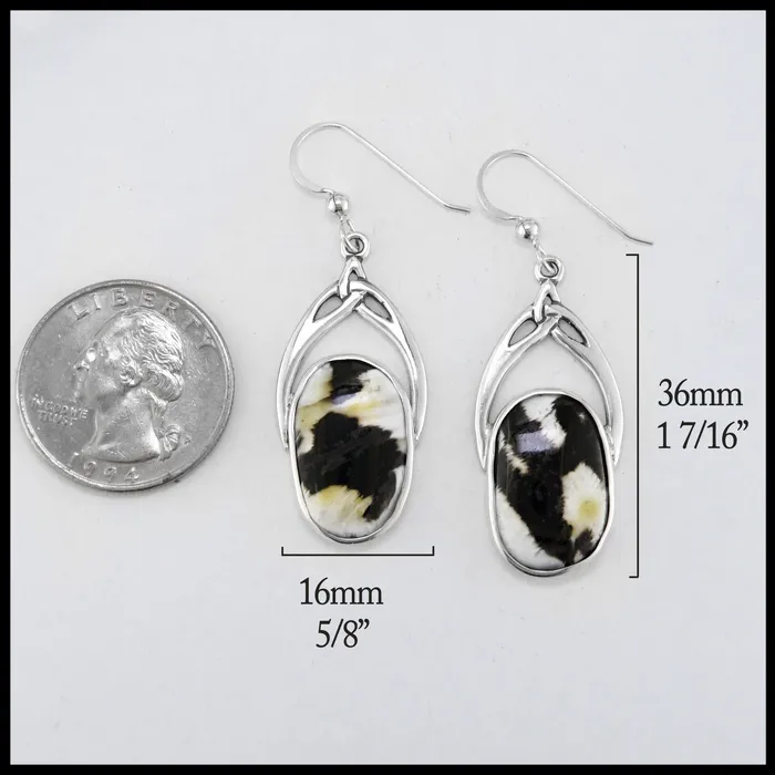 Walker Metalsmiths Earrings Sterling Silver Drop Earrings with Shell